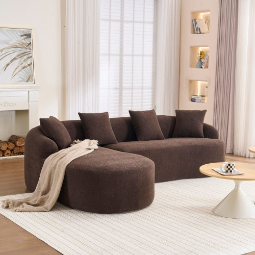 LY-022 Full Compression Sponge L-Shape Sectional Sofa