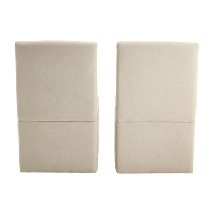 360 Degree Swivel Upholstered Dining Chairs Set of 2 Swivel Dining